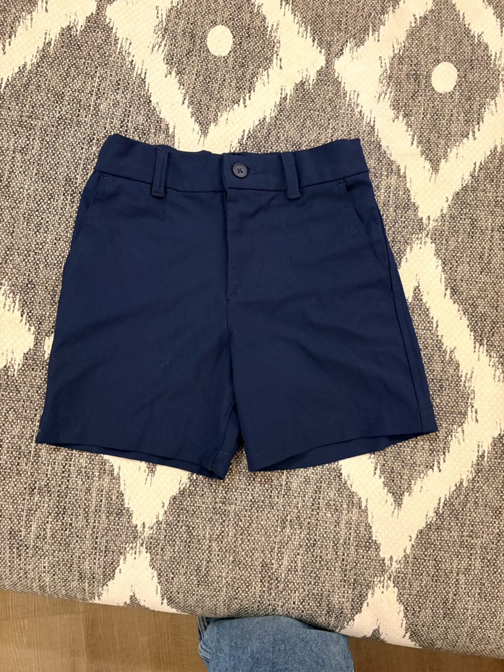 wonder nation navy flat-front performance shorts